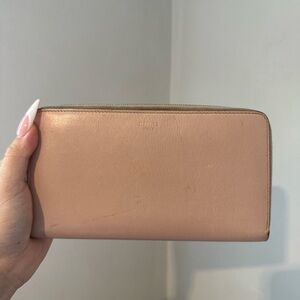 Celine Pink Leather Wallet